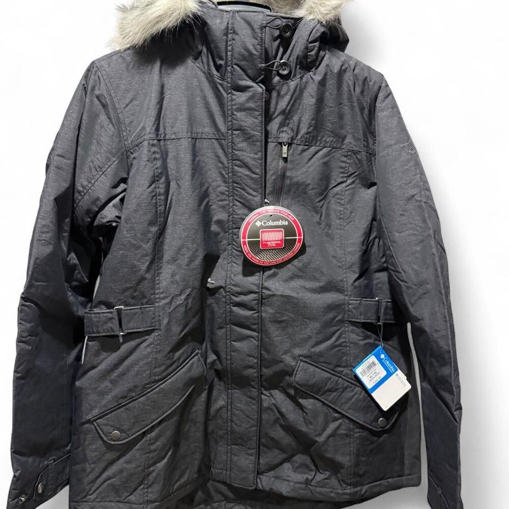 Columbia-sportswear Women's Black and Grey Coat